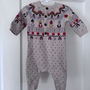 Hanna Andersson Baby Holiday Romper - 3-6 months